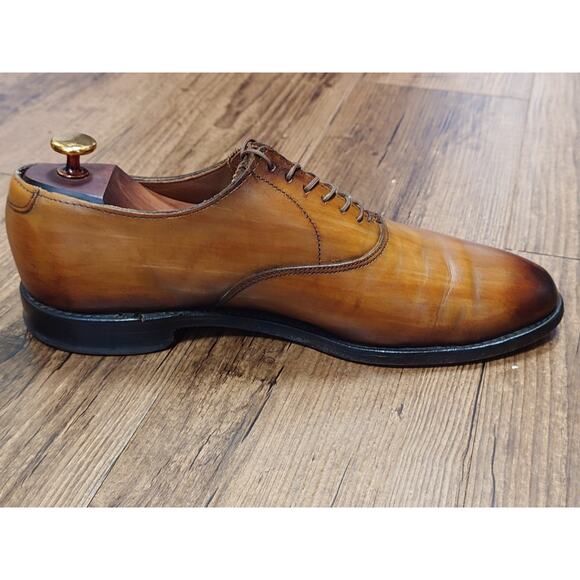 Allen Edmonds Carlyle 8D Light Brown Patina Burnished Oxford Dress Shoes main image 5